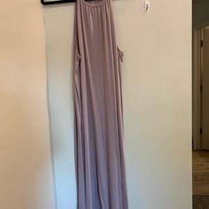 High neck strappy dress